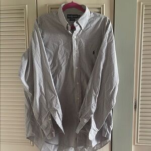 Ralph Lauren Black and White Checkered Button Down Shirt